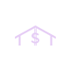 A purple icon with a dollar sign in the top of it.